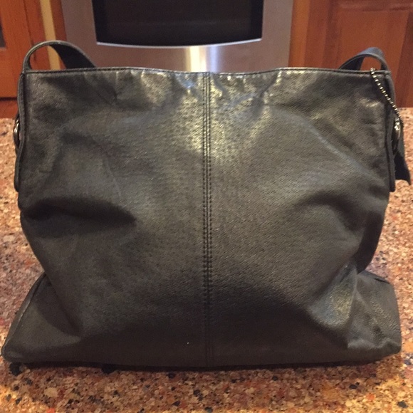 Giani Bernini Black Leather Shoulder Bag - Picture 2 of 10